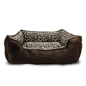 Ethical Pet Sleep Zone Cheetah Step in 18 in Chocolate