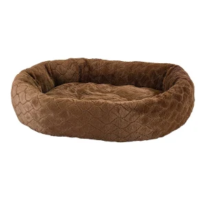 Ethical Pet Sleep Zone Diamond Cut Lounger 27 in Choc