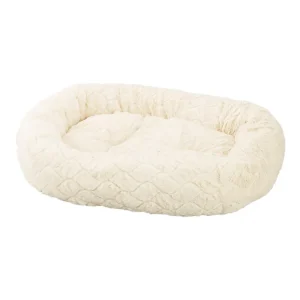 Ethical Pet Sleep Zone Diamond Cut Lounger 27 in Cream