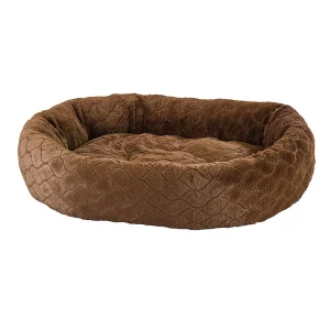 Ethical Pet Sleep Zone Diamond Cut Lounger 31 in Choc