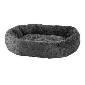 Ethical Pet Sleep Zone Diamond Cut Lounger 31 in Deep Gray