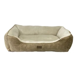 Ethical Pet Sleep Zone Embossed Bone Stepin 31 in Taupe