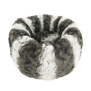 Ethical Pet Sleep Zone Faux Fur Round19 in Dark Gray