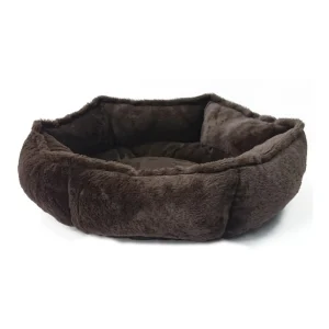 Ethical Pet Sleep Zone Hexagon Cuddler 24 in Chocolate