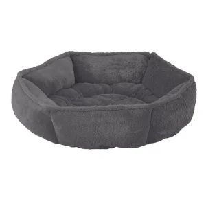 Ethical Pet Sleep Zone Hexagon Cuddler 24 in Deep Gray