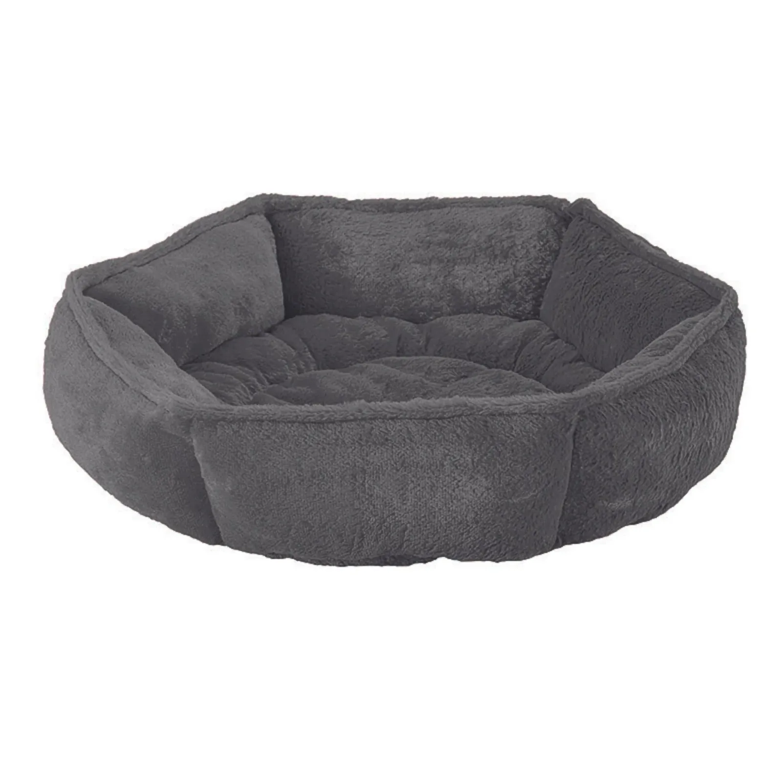 Ethical Pet Sleep Zone Hexagon Cuddler 24 in Deep Gray
