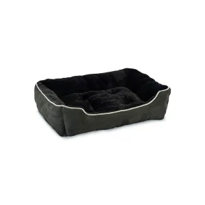 Ethical Pet Sleep Zone Piping Trim Slumber 28 in Black