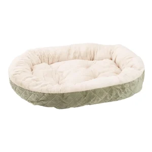 Ethical Pet Sleep Zone Quilted Oval Cuddler 26 in Sage