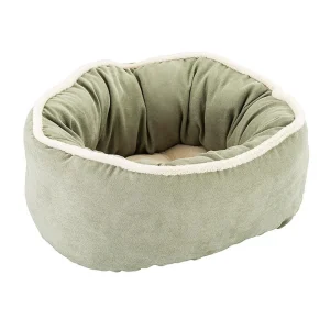 Ethical Pet Sleep Zone Shearling Oval Cuddler 18 in Sage