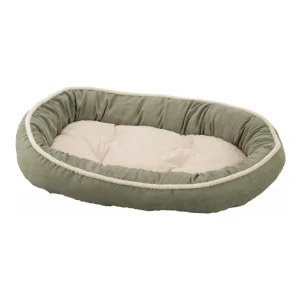 Ethical Pet Sleep Zone Shearling Oval Cuddler 35 in Sage