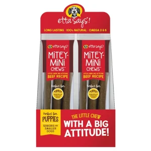 Etta Says Dog Mitey Mini Beef Dog Chew, 1.37 oz 3 ct, 18 ct