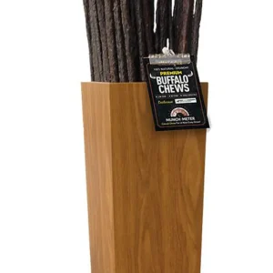 Etta Says! Dog Premium Crunchy Buffalo Dog Chew 3 ft Starter Kit Display 54 ct