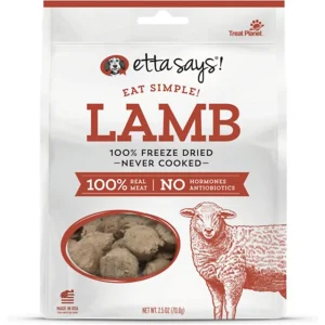 Etta Says! Eat Simple 100% Freeze-Dried Lamb Liver Dog Treats 2.5 oz