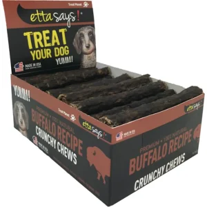 Etta Says! Premium Dog Chews Buffalo 7 in, 20 ct