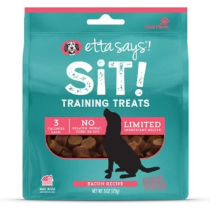 Etta Says! Sit! Training Dog Treats Bacon, 6 oz