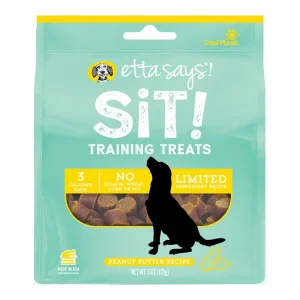 Etta Says! Sit! Training Dog Treats Peanut Butter, 6 oz