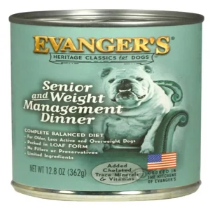 Evanger's Heritage Classic Senior/Weight Management Wet Dog Food Chicken, 12.8 oz each, Case of 12