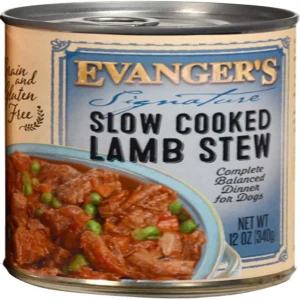Evanger's Signature Series Wet Dog Food Slow Cooked Lamb Stew, 12 oz each, Case of 12