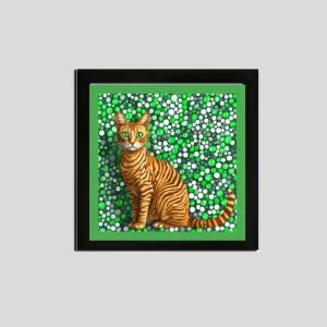 EverythingBoho Art Print Cat Kusama Wall Art (Black)