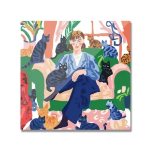 EverythingBoho Cat Mom Fridge Magnet