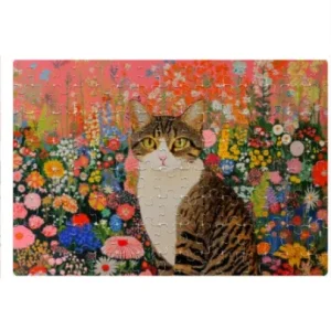 EverythingBoho Cat Paradiso 120 Piece Jigsaw Puzzle