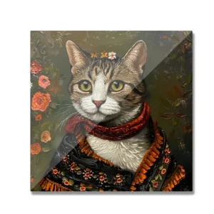 EverythingBoho Cat Queen Fridge Magnet