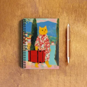 EverythingBoho Cat Traveller A5 Notebook