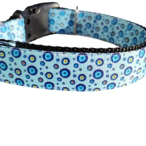 Evil Eye Nylon Dog Collar