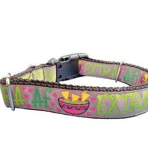 Extra AF Chips & Guac Nylon Dog Collar