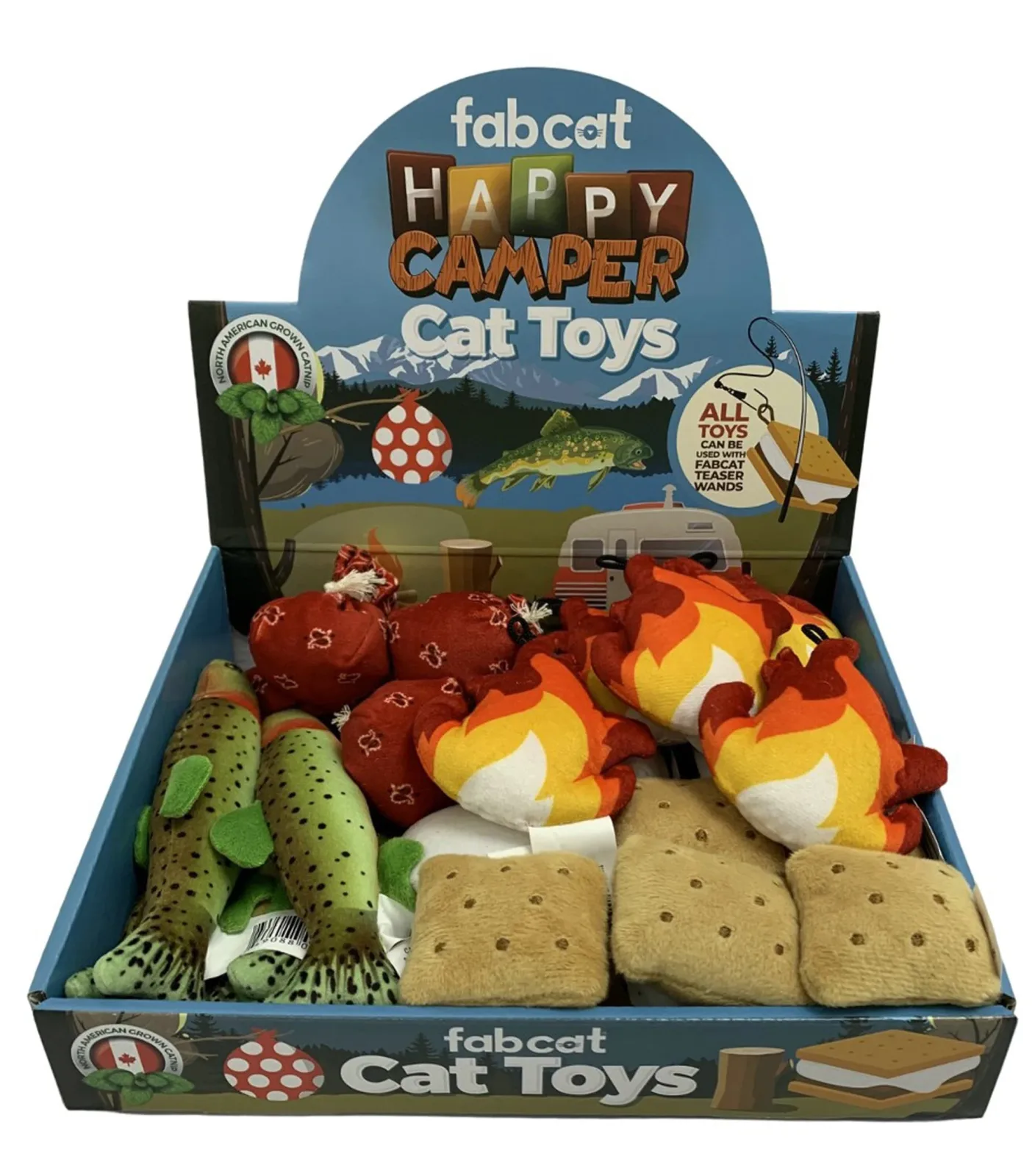 Fabcat Happy Camper 25 ct Display