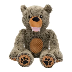 FabDog Floppy Grizzly Bear Small Plush Dog Toy