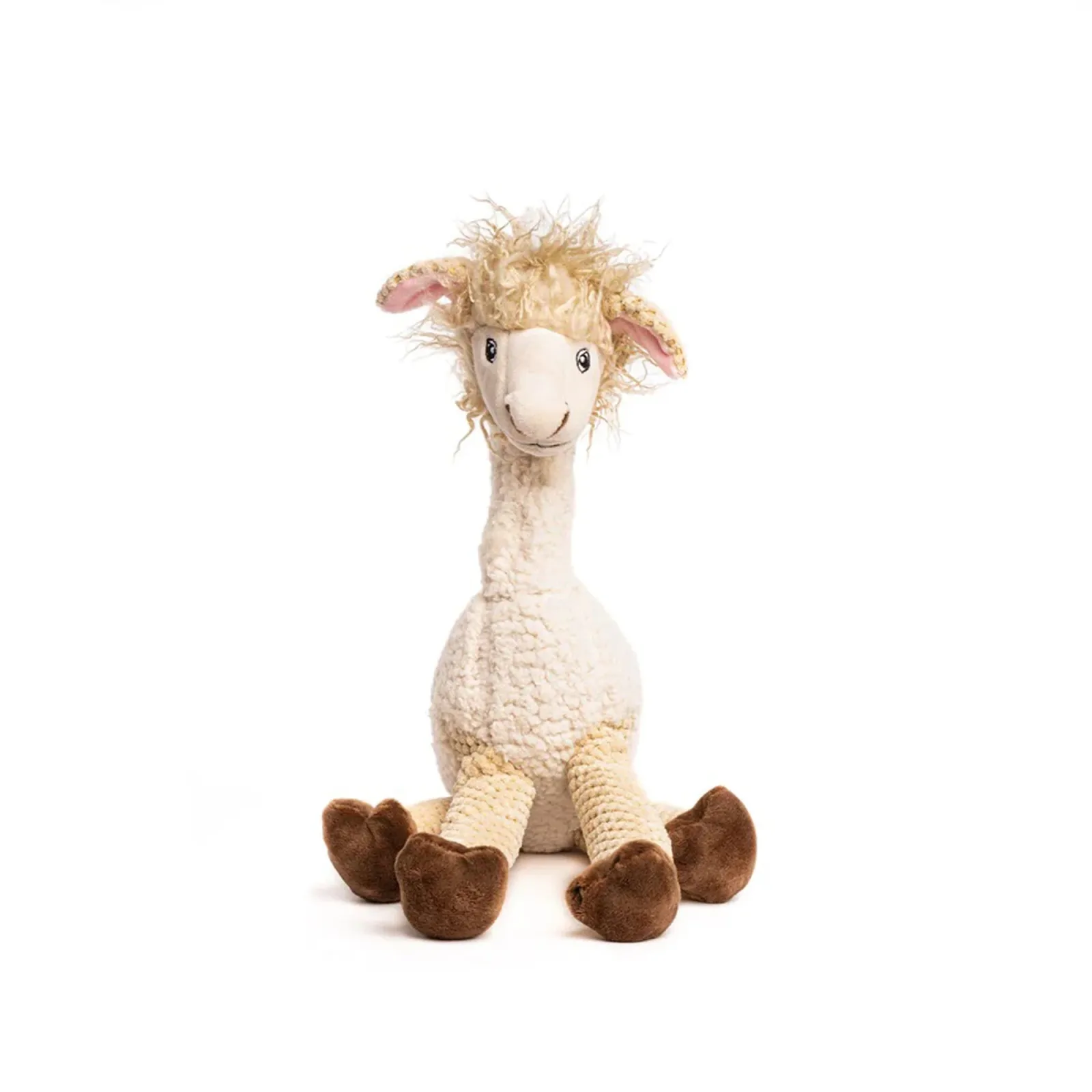 FabDog Floppy Llama Plush Dog Toy - Large
