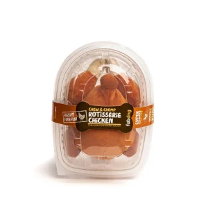 FabDog Super Squeaker Rotisserie Chicken Dog Toy