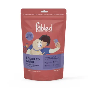 Fabled Eager to Meat Fresh Chicken Turkey and Duck Dry Food for Adult Dog