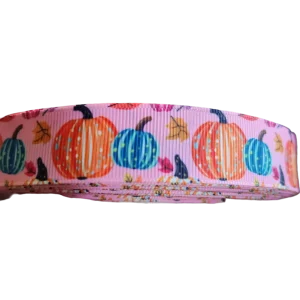 Fall Pumpkins Nylon Dog Collar, Leash