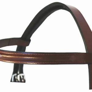 Fancy Raised Bridle - Economical Leather Bridle with Laced Reins