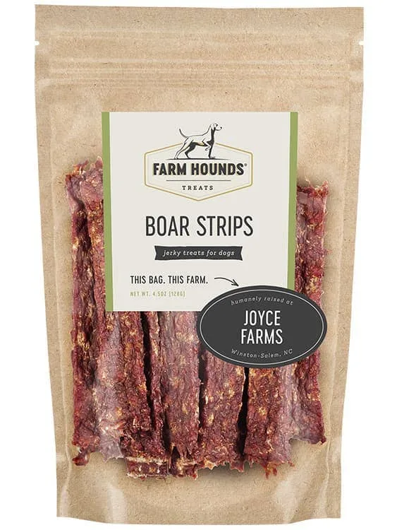 Farm Hounds - Boar Jerky Strips Dog Treats