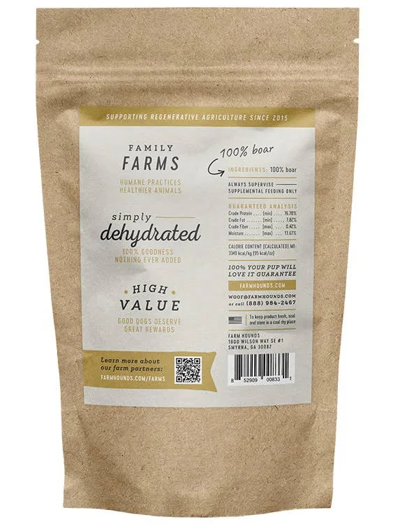 Farm Hounds - Boar Jerky Strips Dog Treats - Image 2