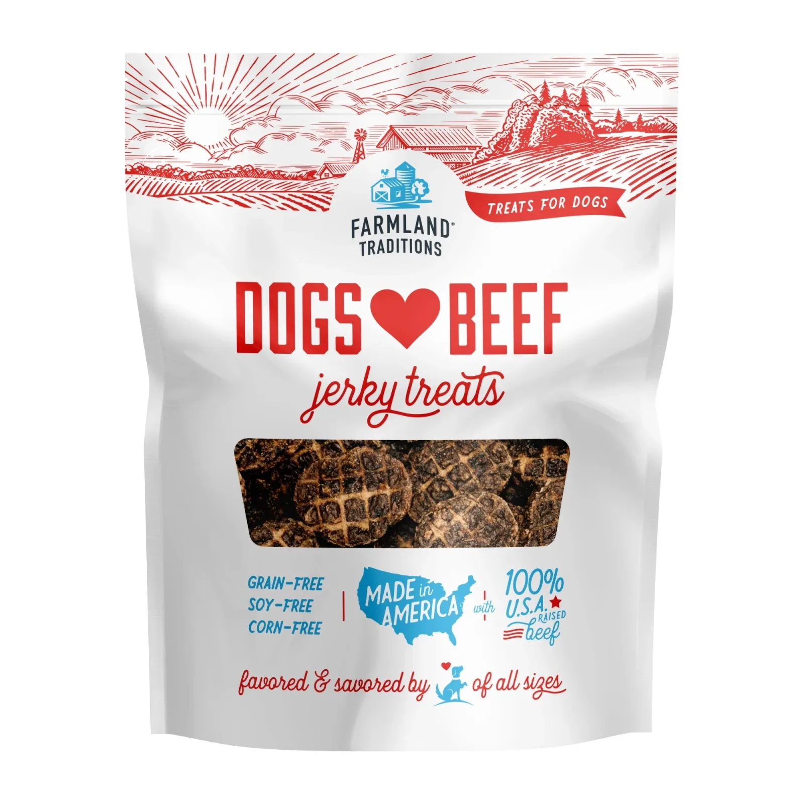 Farmland Traditions Beef Jerky Dog Treats 13.5 oz