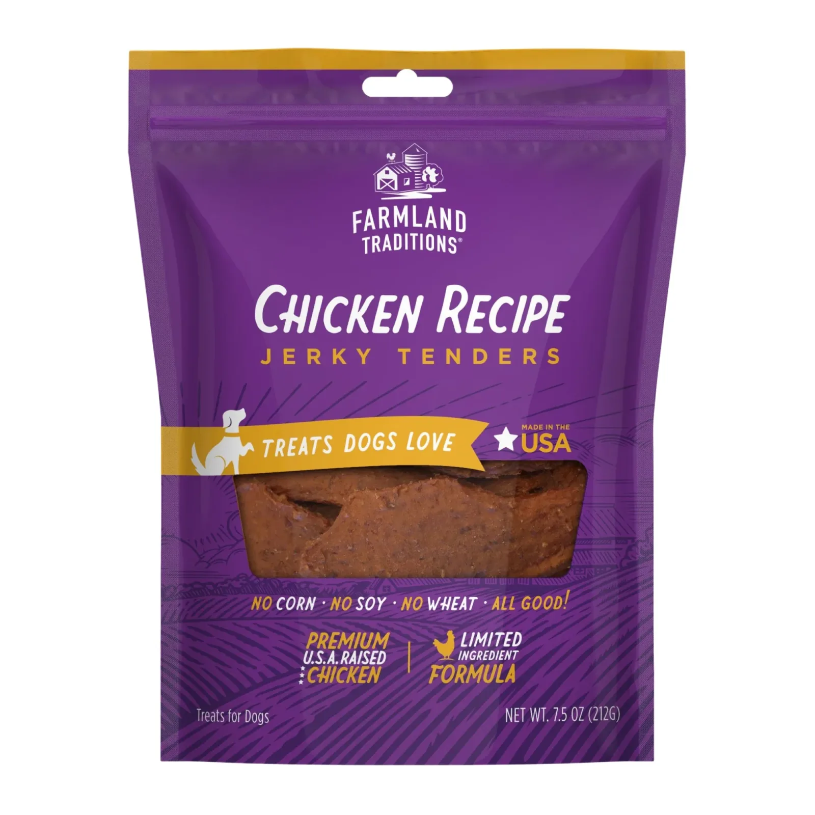 Farmland Traditions Simple Snacks Chicken Jerky Tenders Dog Treats 7.5 oz