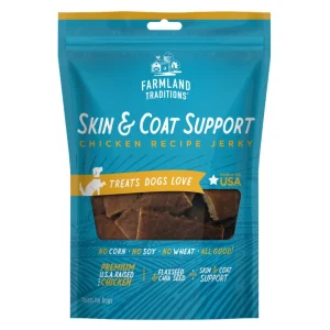 Farmland Traditions Skin and Coat Support Chicken Jerky Dog Treats 14 oz