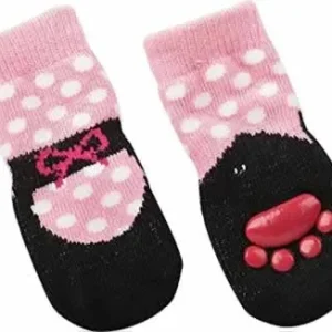 Fashion Pet Ballet Slipper Sock - Dog Indoor Socks, Medium