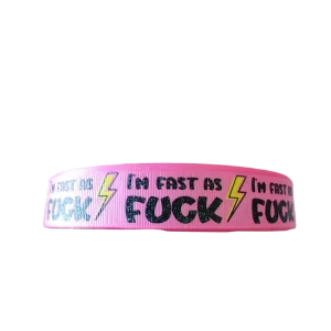 Fast As Fuck 2 Nylon Dog Collar