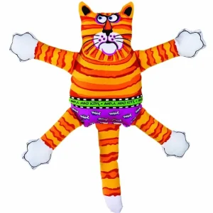FAT CAT Terrible Nasty Scaries Plush Dog Toy - Assorted Cat Characters, Large