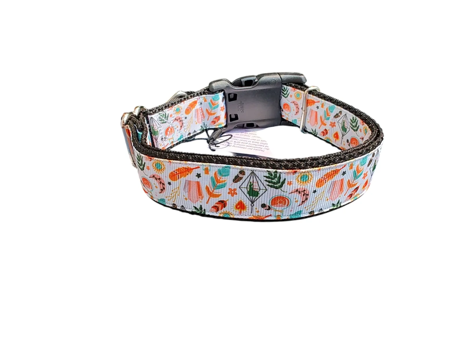 Feathers and Ferns Apothecary Nylon Dog Collar