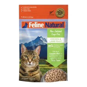 Feline Natural Cat Freeze-Dried Chicken Lamb 11 oz