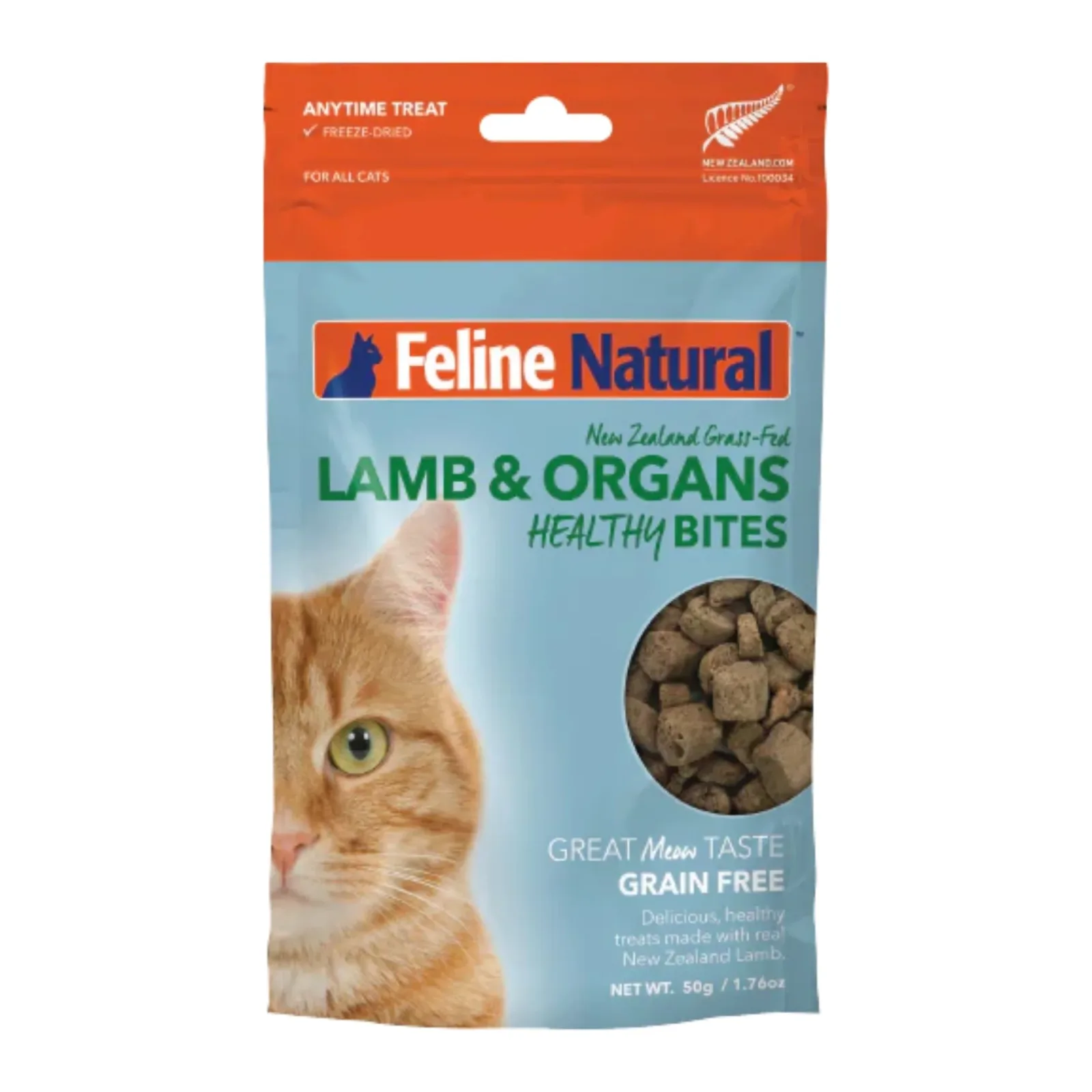 Feline Natural Cat Freeze-Dried Healthy Bites Lamb 1.76 oz