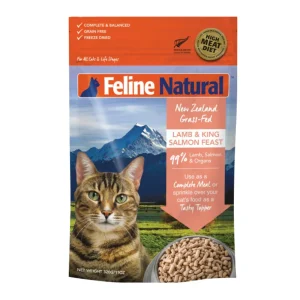 Feline Natural Cat Freeze-Dried Lamb Salmon 11 oz