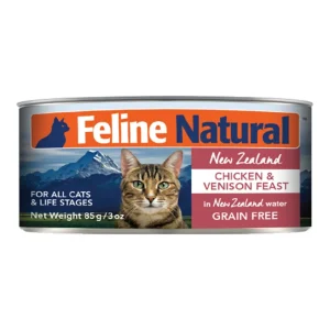 Feline Natural Cat Grain-Free Chicken & Venison 3 oz