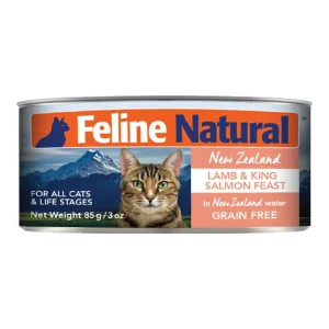 Feline Natural Cat Grain-Free Lamb Salmon 3 oz